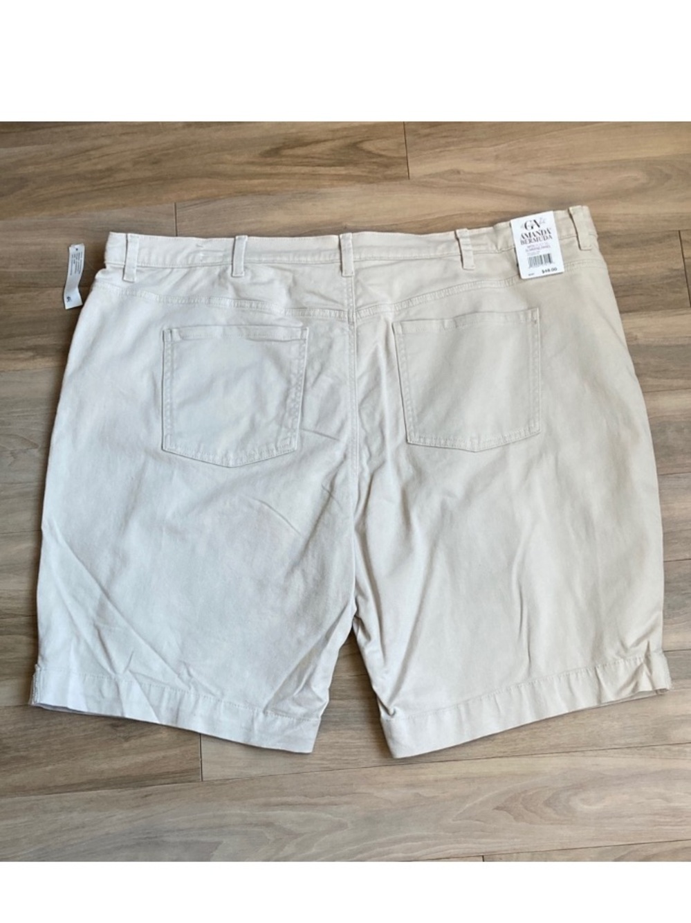 Gloria Vanderbilt stonewood jean Bermuda short flawless stretch classic rise 24W
